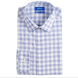 Men's Reg-Fit Stretch Spread-Collar Dress Shirt